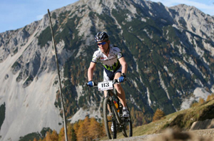 Michael Elsaesser riding the bike