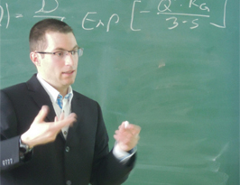 Christian Mitterdorfer during defending his thesis